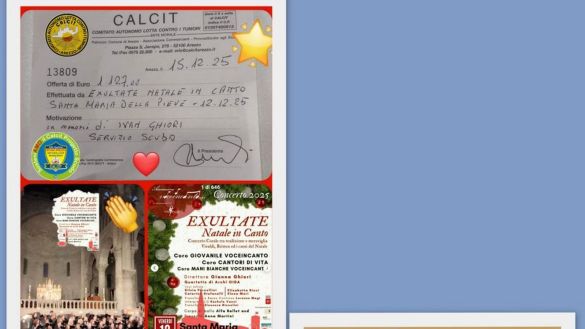 Manifestazioni prenatalizie pro Calcit - incassati € 4.512.00