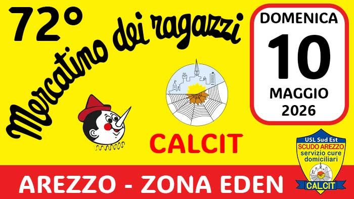 Domenica 10 Maggio: Torna il Mercatino dei Ragazzi! Ad Arezzo la 72ª Edizione